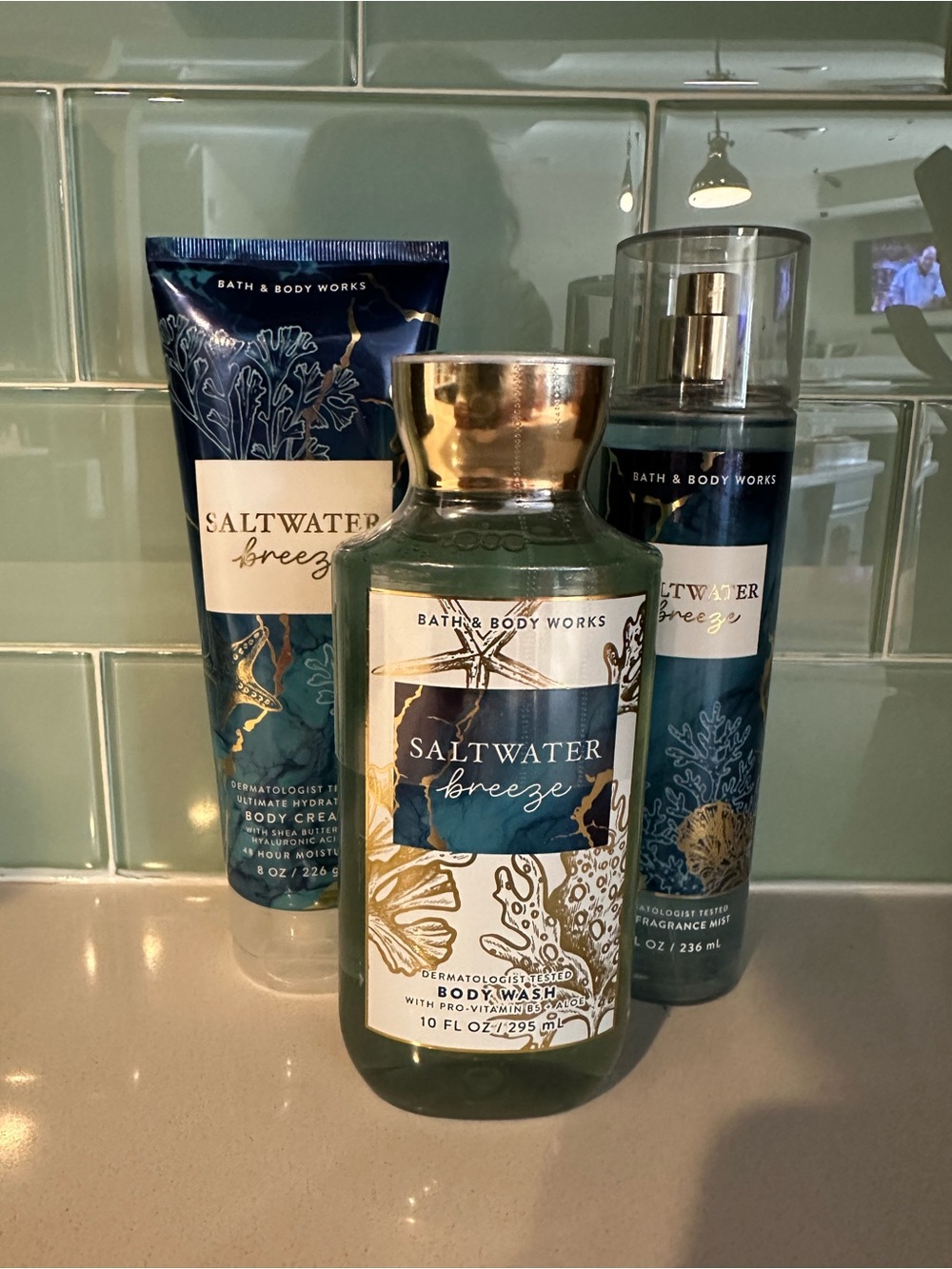 Bath & Body Works Saltwater Breeze Body Care Trio
